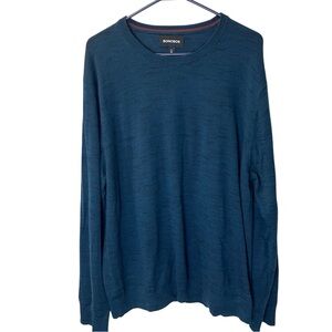 Bonobos 100% Merino Wool Men's Slim Teal Sweater XXL
